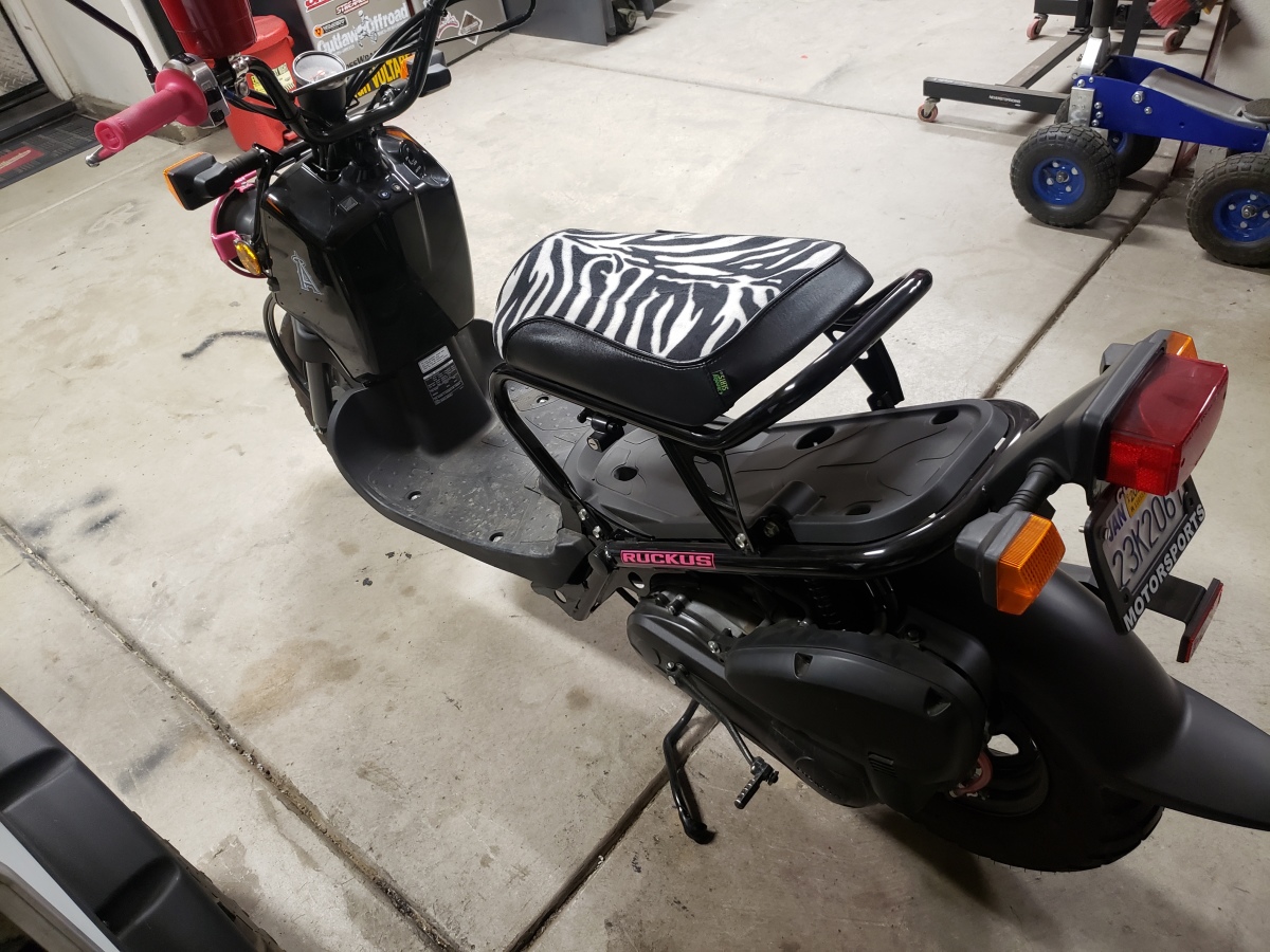 pink honda ruckus